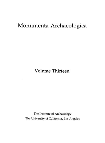 Excavations at Sitagroi, A Prehistoric Village in Northeast Greece, Volume 1