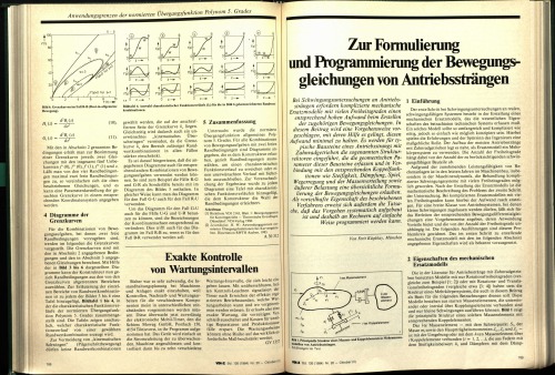 Zur Formulierung und Programmierung der Bewegungsgleichungen von Antriebssträngen