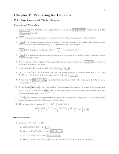 Instructor's Solution Manuals to Calculus Early Transcendentals