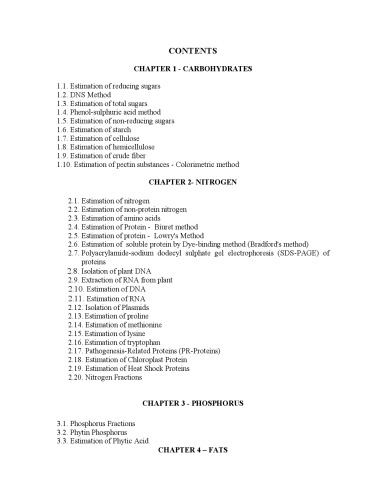 Plant Physiology experimental protocols