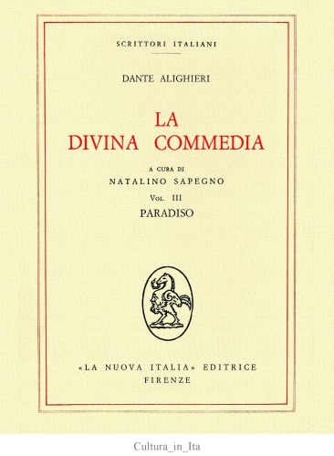 La Divina Commedia. Paradiso