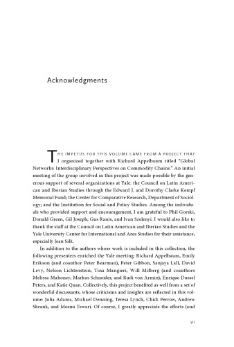 Frontiers of Commodity Chain Research