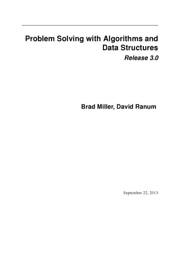 Problem Solving with Algorithms and Data Structures Using Python SECOND EDITION