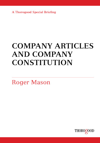 Company Articles and Company Constitution