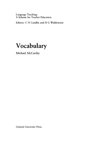 Vocabulary