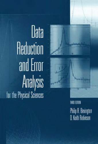 Data reduction and error analysis for physical sciences