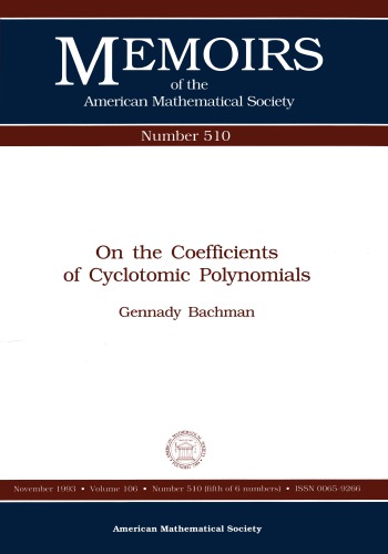 On the Coefficients of Cyclotomic Polynomials