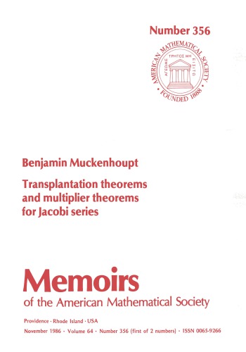 Transplantation Theorems and Multiplier Theorems for Jacobi Series