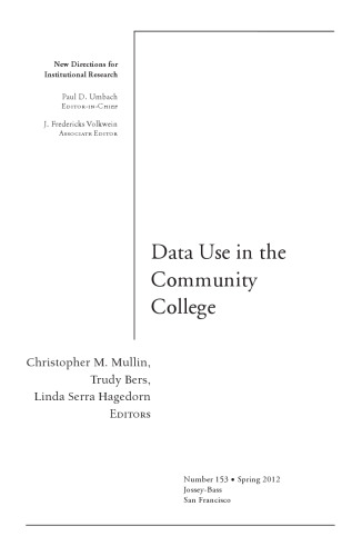 Data Use in the Community College
