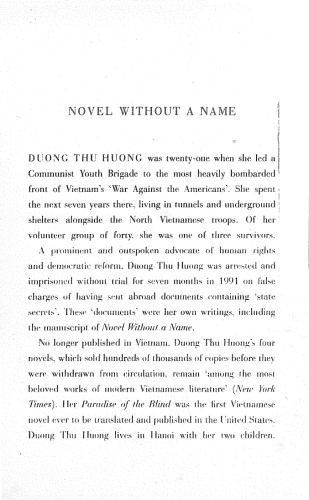 Novel without a Name