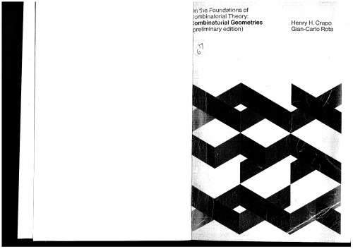 On The Foundations of Combinatorial Theory: Combinatorial Geometries