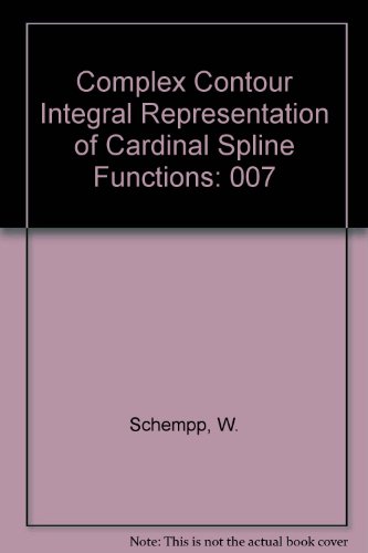 Complex contour integral representations of cardinal spline functions