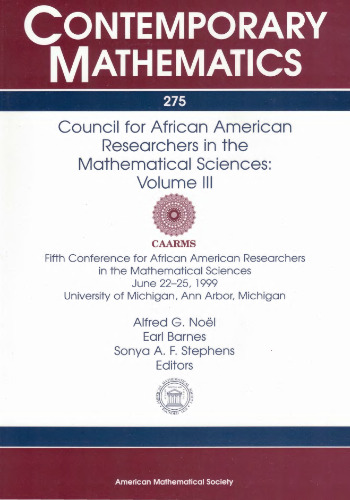 Council for African American Researchers in the Mathematical Sciences: Volume III