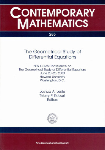 The Geometrical Study of Differential Equations