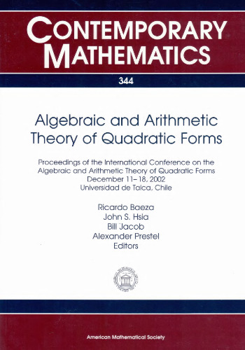 Algebraic and Arithmetic Theory of Quadratic Forms