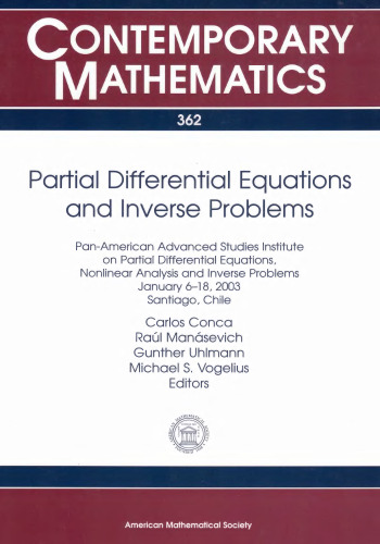 Partial Differential Equations and Inverse Problems