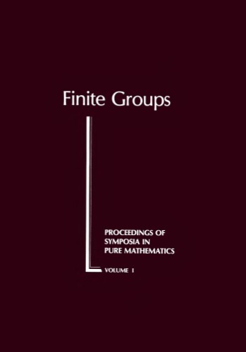 Finite Groups: Proceedings