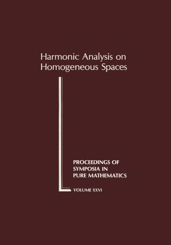 Harmonic Analysis on Homogeneous Spaces