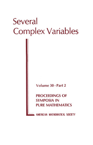 Several Complex Variables, Part 1