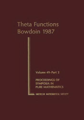 Theta Functions - Bowdoin 1987, Part 1