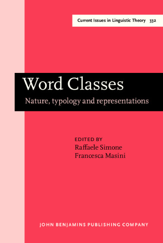 332  Word Classes: Nature, typology and representations