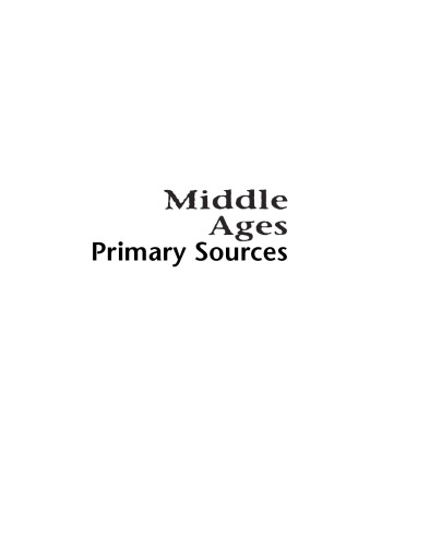 Middle Ages, Primary Sources
