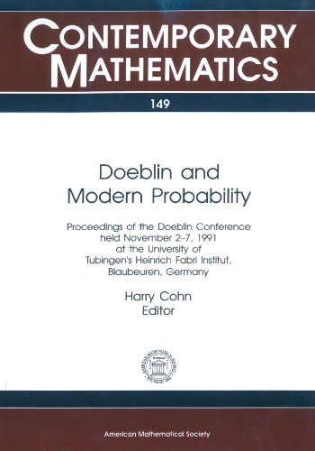 Doeblin and Modern Probability: Proceedings of the Foeblin Conference 