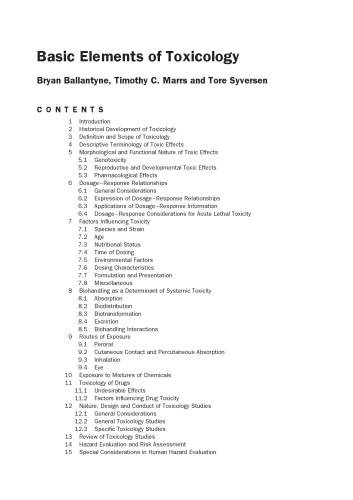 General, applied and system toxicology