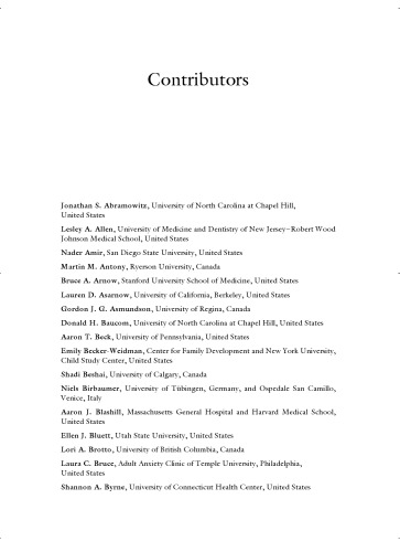 The Wiley Handbook of Cognitive Behavioral Therapy