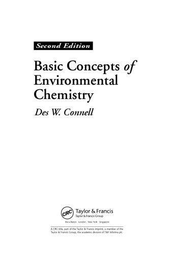 Basic Concepts of Environmental Chemistry, Second Edition