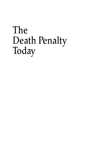 The Death Penalty Today