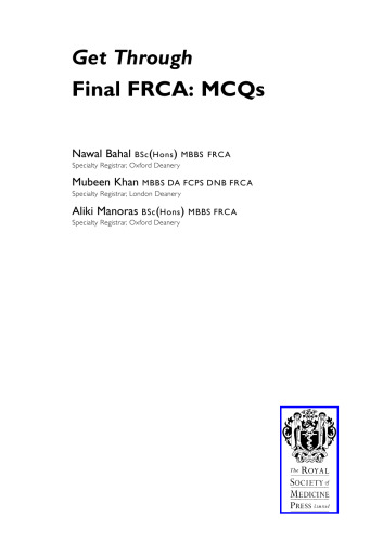 Get Through Final FRCA: MCQs