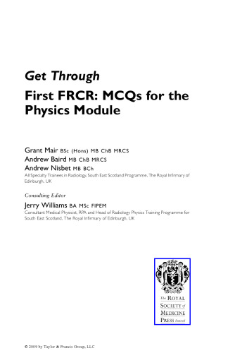 Get Through First FRCR: MCQs for the Physics Module
