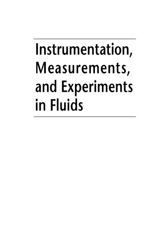 Instrumentation, Measurements, and Experiments in Fluids