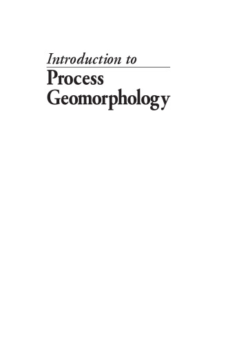 Introduction to Process Geomorphology