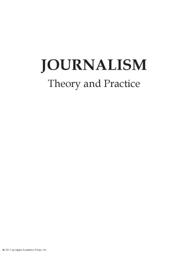 Journalism: Theory and Practice