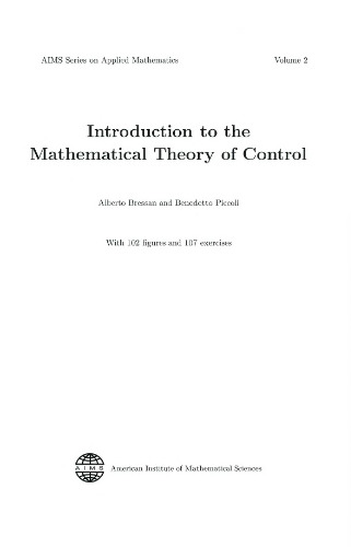 Introduction to the Mathematical Theory of Control