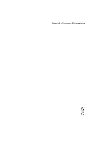 Essentials of Language Documentation (Trends in Linguistics. Studies and Monographs Tilsm)