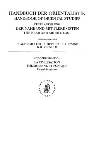 La civilisation phénicienne et punique: Manuel de recherche