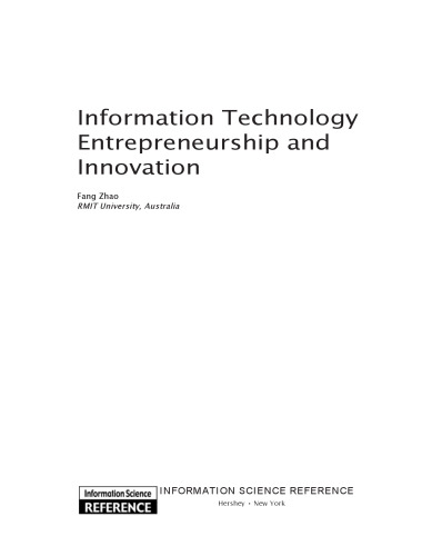 Information Technology Entrepreneurship and Innovation