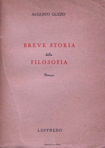 Breve storia della filosofia