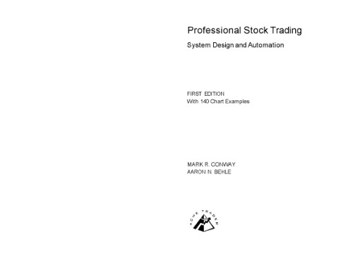 Professional Stock Trading: System Design and Information