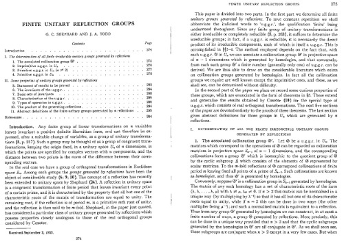 Finite Unitary Reflection Groups