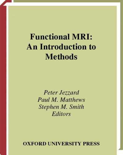 Functional MRI An Introduction to Methods
