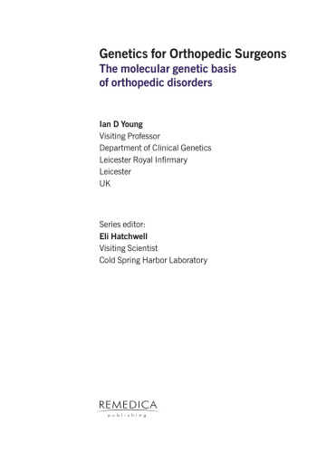 Genetics for Orthopedic Surgeons
