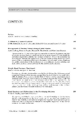 Hand Fractures and Dislocations