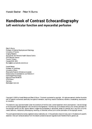 Handbook of Contrast Echocardiography Left Ventricular Function and Myocardial Perfusion