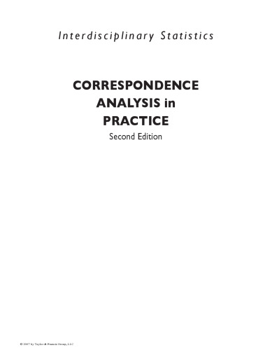 Correspondence analysis in practice