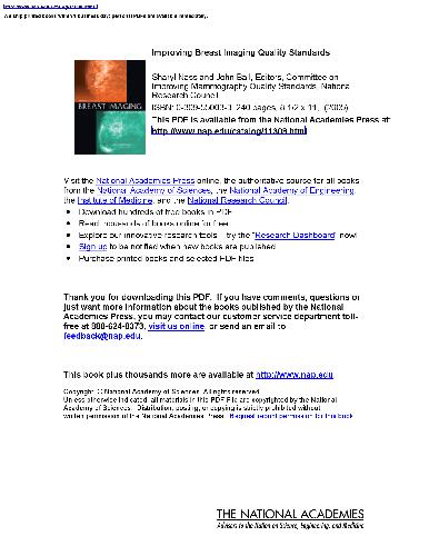 Improving Breast Imaging Quality Standards