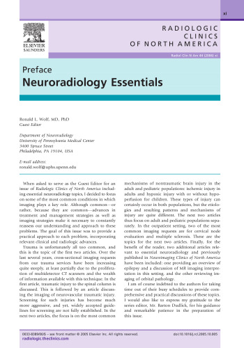 RAD CLIN NA. NEURORADIOLOGY ESSENTIALS